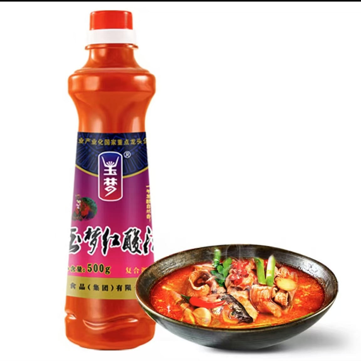 Yumeng, red sour soup, sour soup, fish tom yum gon 500 g
