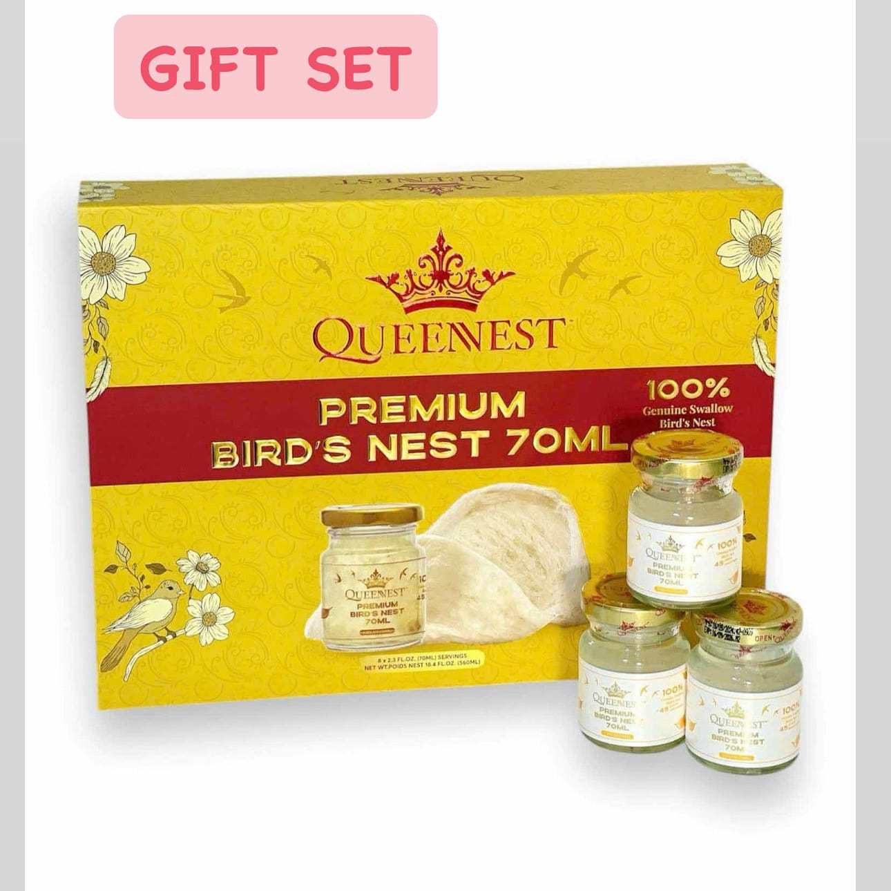 PREMIUM GIFT SET BIRD'S NEST 45% 70ML 100% NATURAL 70 밀리리터