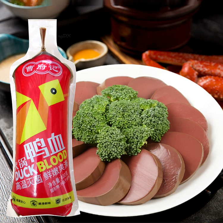曹府记鸭血新鲜火锅食材配菜 400g*1袋装
