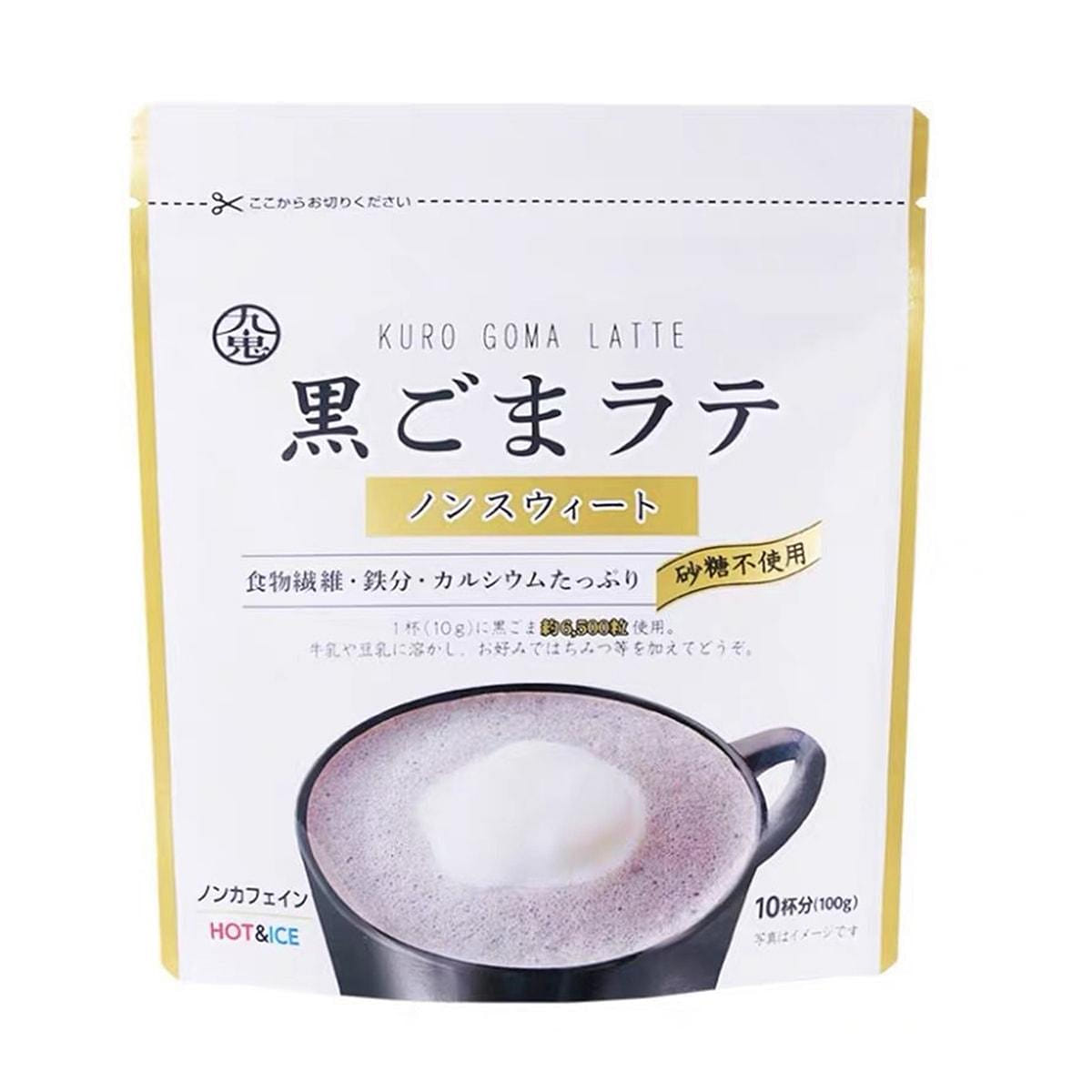 Kuki Black Sesame Latte, Non-Sweet, 100g 1 each