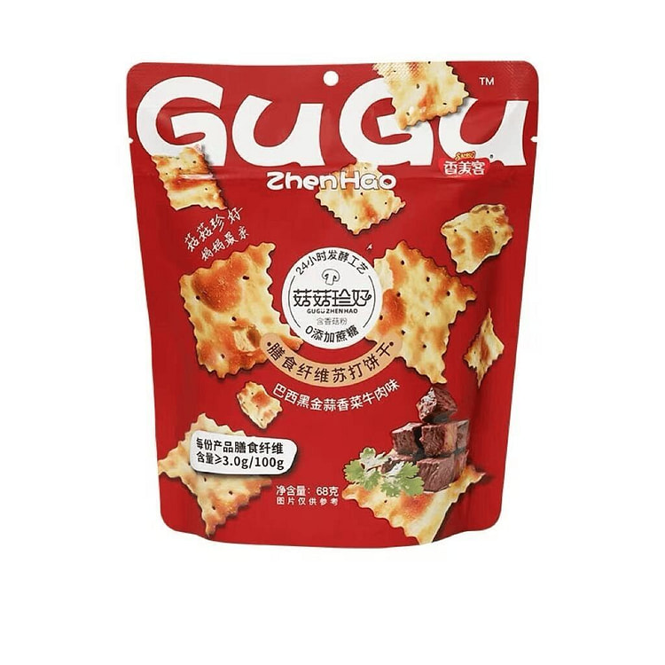 SAMKO Mushroom Black Garlic Beef Soda Crackers 68 g