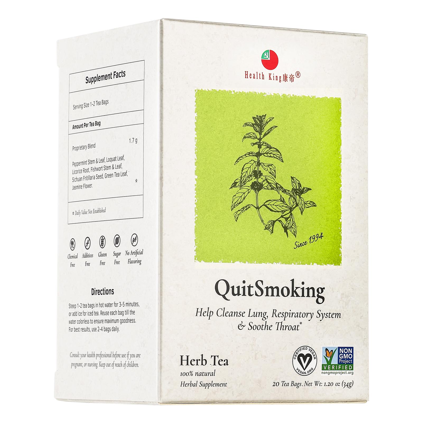 Health King Quit Smoking Herbs TeaHelps Cleanse Lung & Respiratory