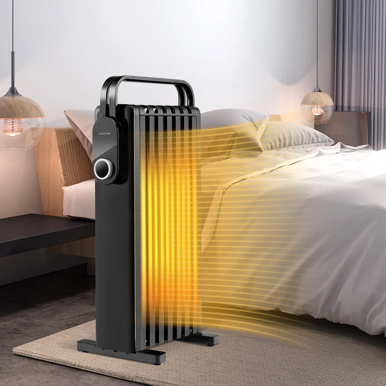 1500W Electric Space Heater with Foldable Rack - Weee!