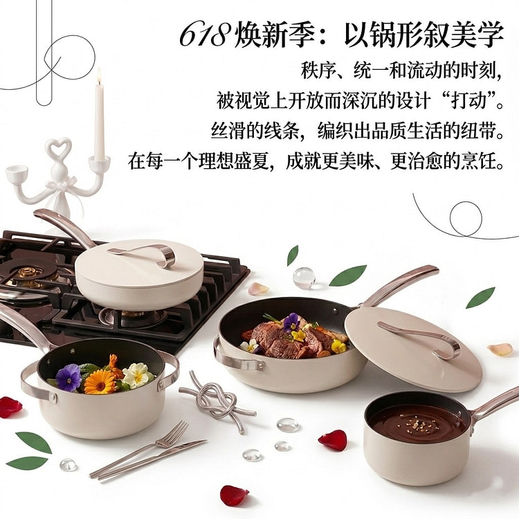 Velosan Deep frying pan steak frying pan four sets