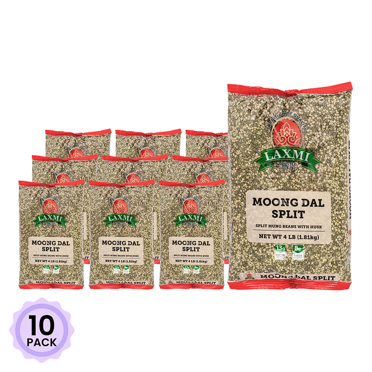 Laxmi Moong Dal Split with Skin 4 lb*10 pack