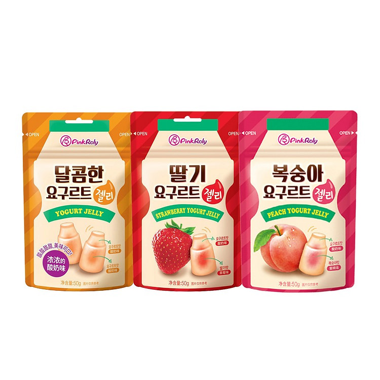 Pinkroly Three flavors gummy candy 50g*3