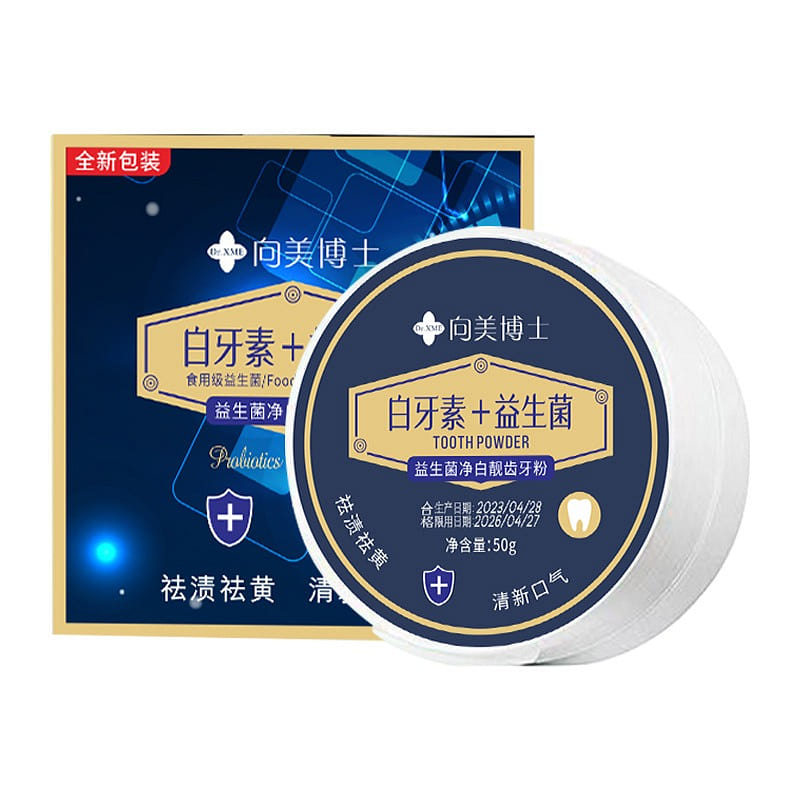 Dr. Xiang Mei's Probiotic Toothwash Powder for Removing Bad Breath, Yellow Teeth 1 箱