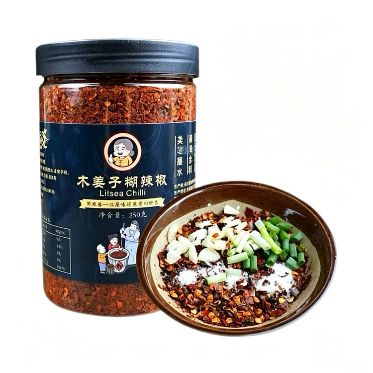 黔麻婆贵州蘸水微辣木姜子辣椒面250g*1瓶 1 瓶