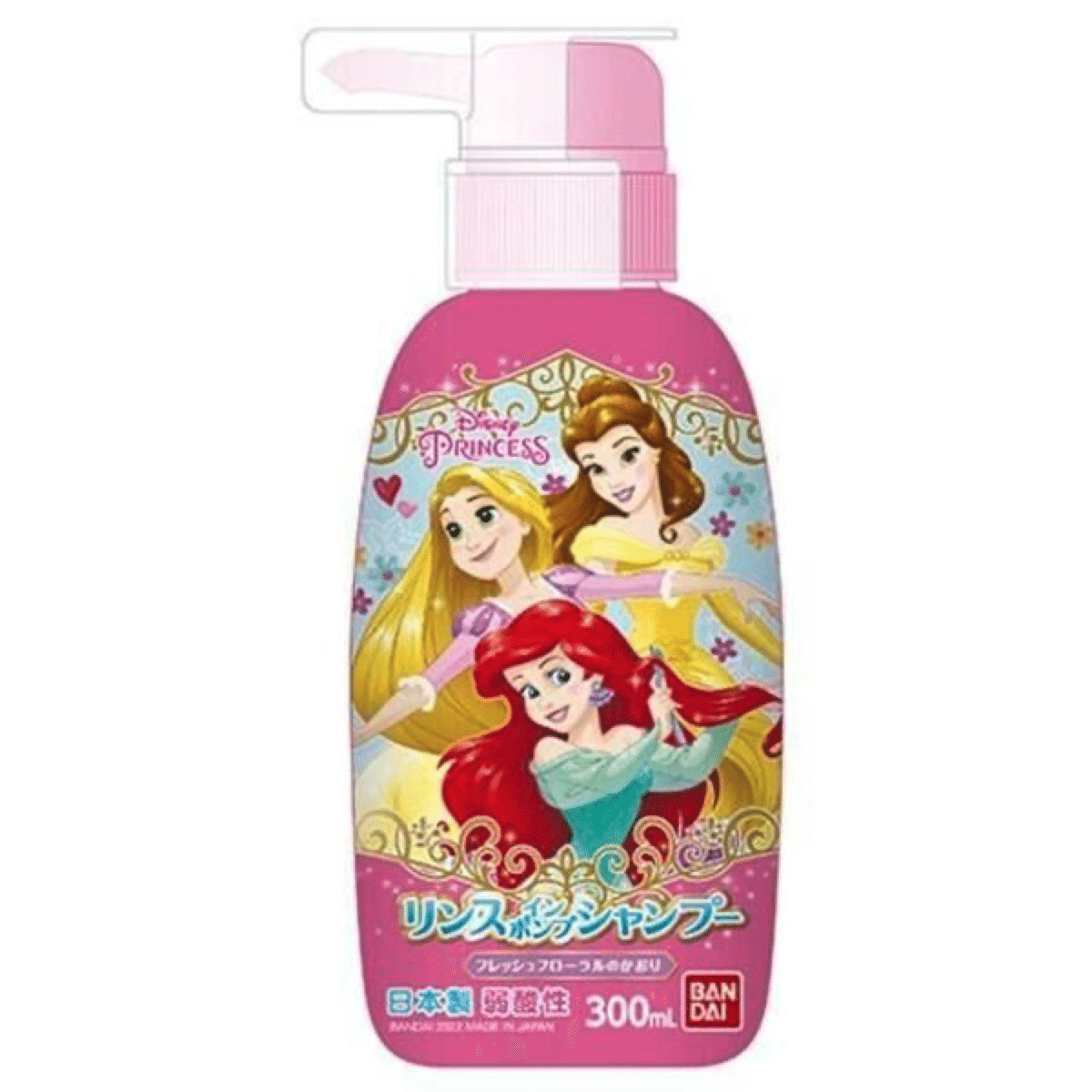 Bandai Rinse In Pump Shampoo Disney Princess 300 ml