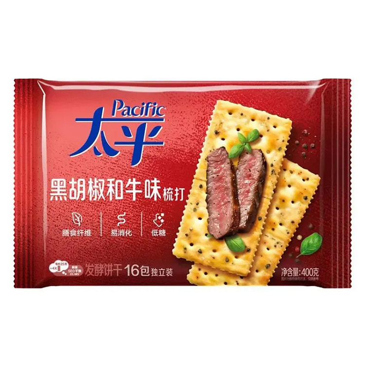 Pacific Soda Crackers (Black Pepper Flavor) 1pc 400 g