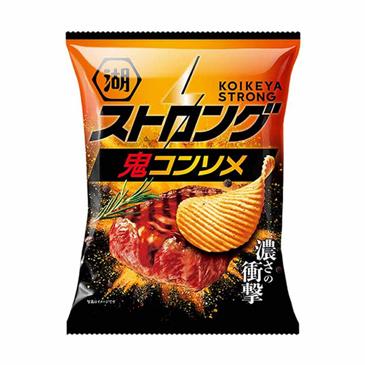 湖池屋 STRONG系列薯片 鬼之清汤牛肉辛香味