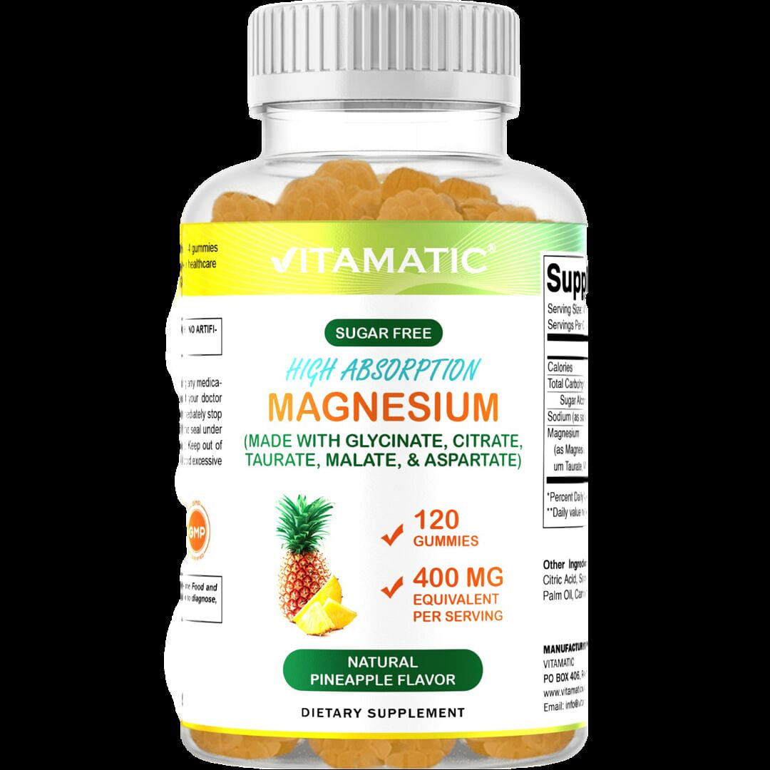 Sugar Free Magnesium Gummies 400 mg - 120 Gummies 1 each