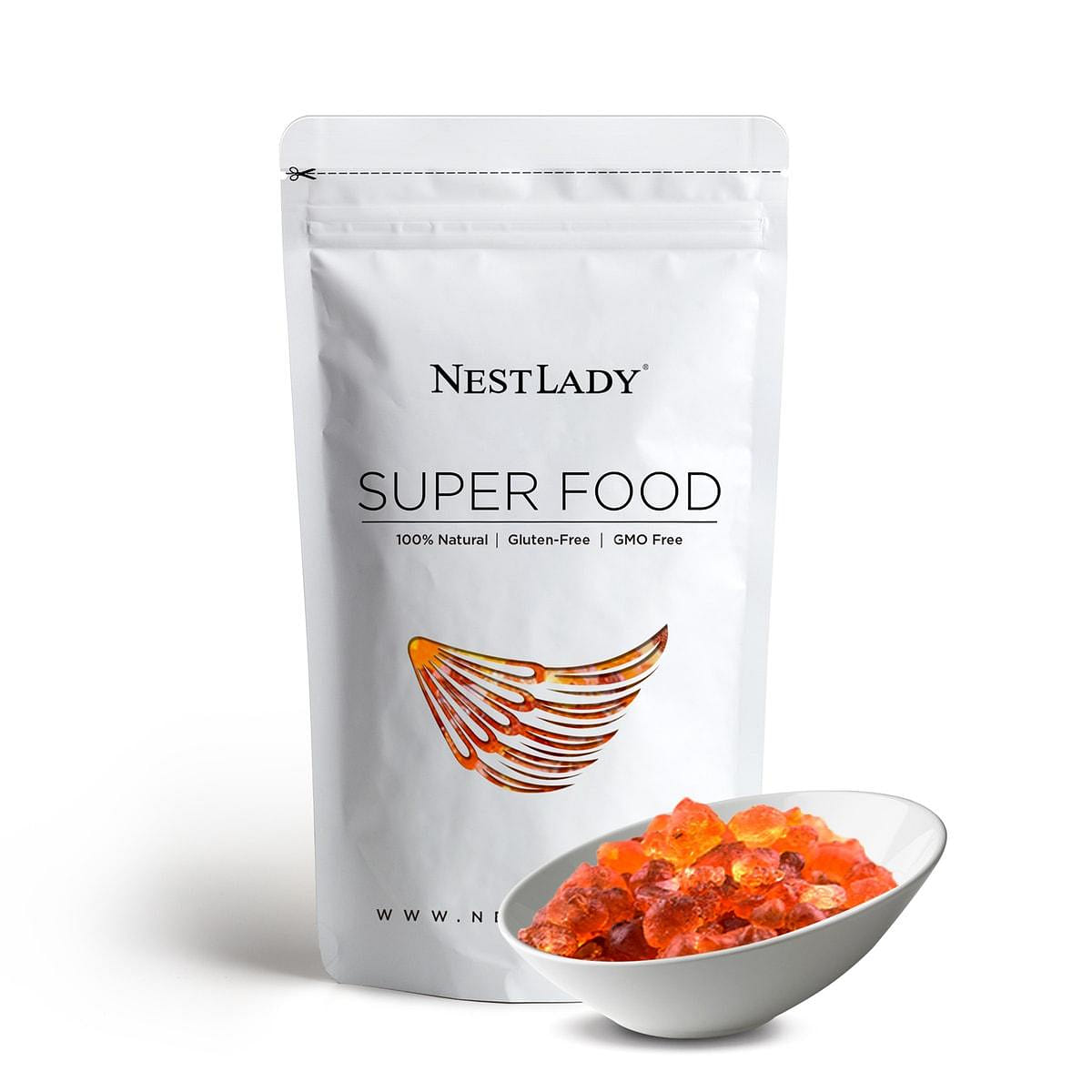 NESTLADY Premium Grade 4A Natural Peach Gum 1 Lbs 1 count