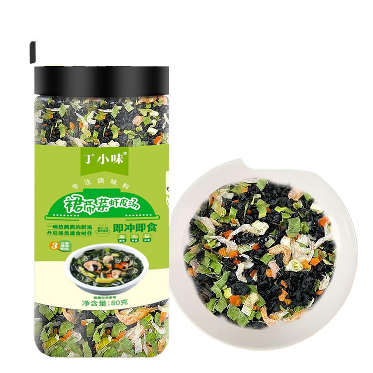 裙带菜虾皮汤料包80g*1罐