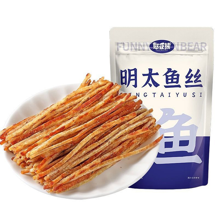 Pollock Fish Floss Ready-to-Eat Hand-Torn Fish 100 g
