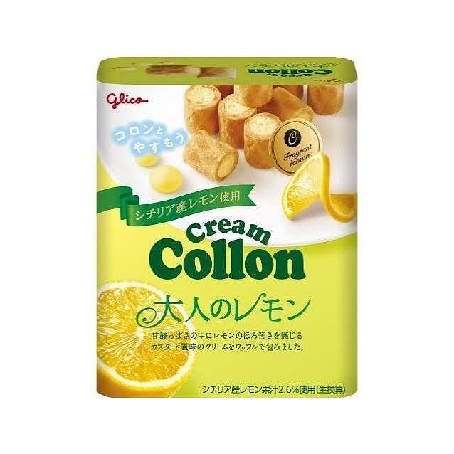 Glico Lemon Cream Filled Egg Rolls 48g 1 each