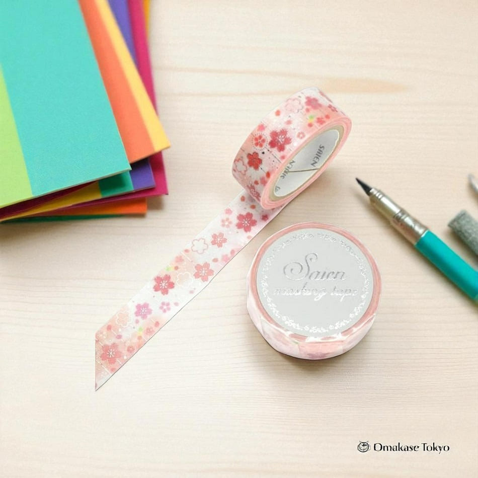 Japanese Washi Masking Tape Cherry Blossom Decorat 10 g