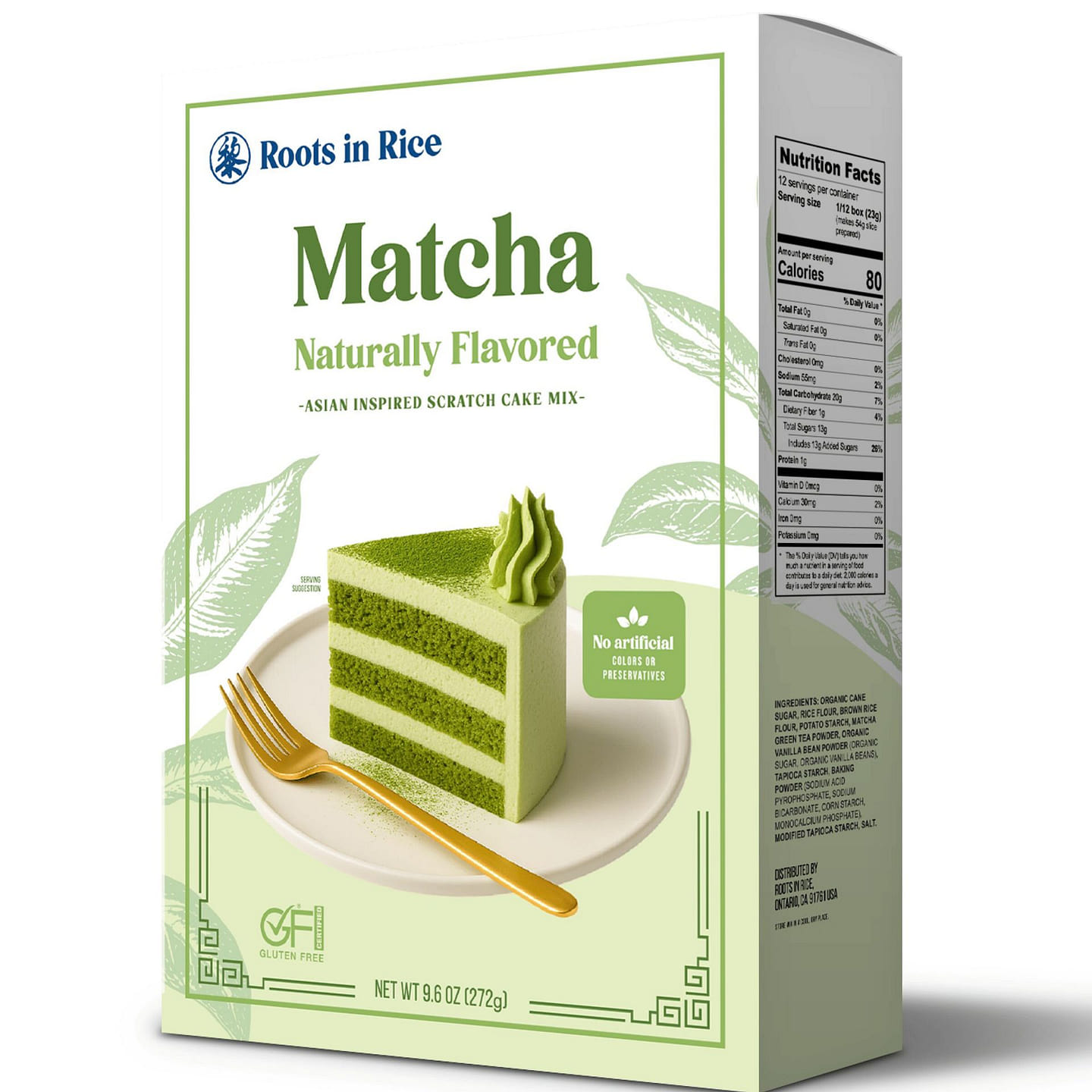 Matcha Scratch Cake Mix 1 box