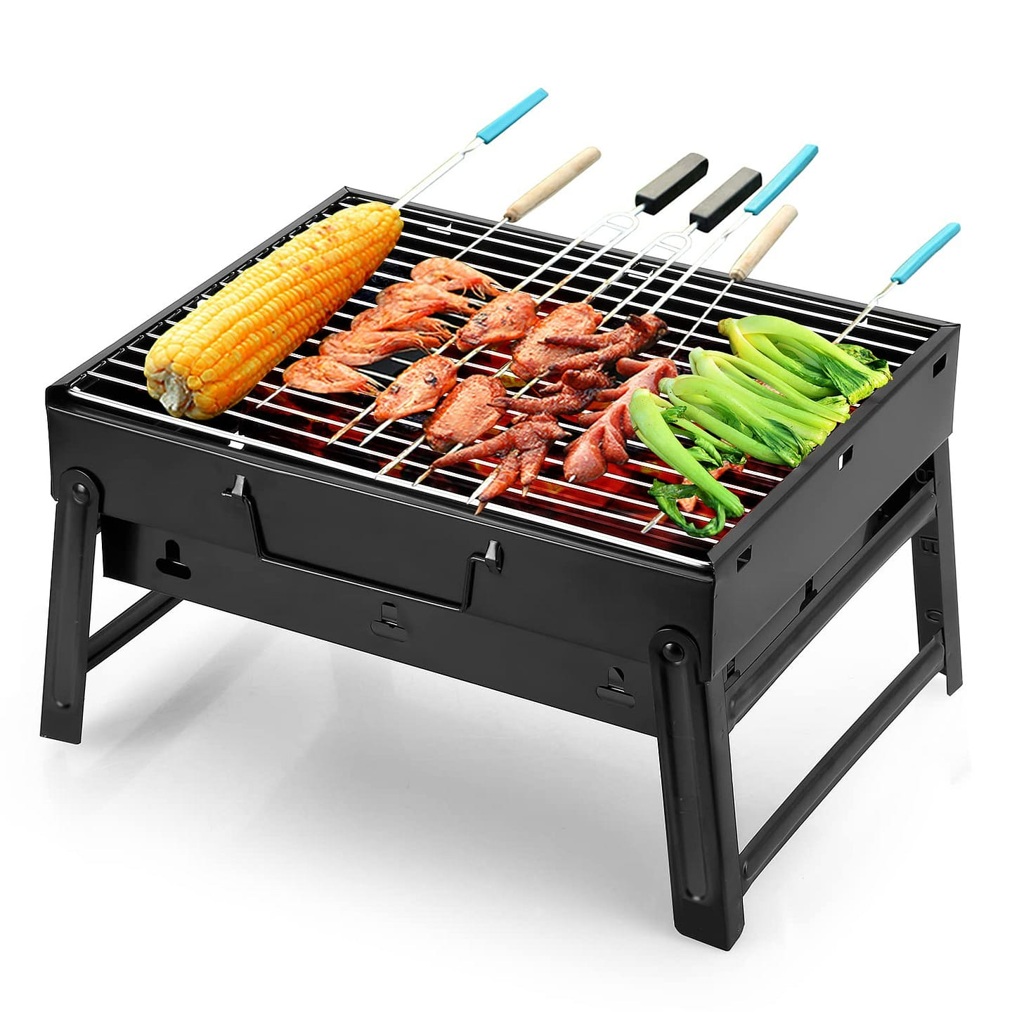 Barbecue Grill Portable BBQ Charcoal Grill Smoker 1 each