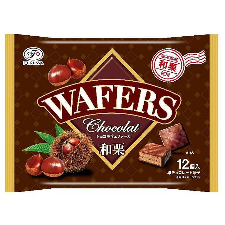 富士屋巧克力威化饼干（日本栗子味）12便士 1 个