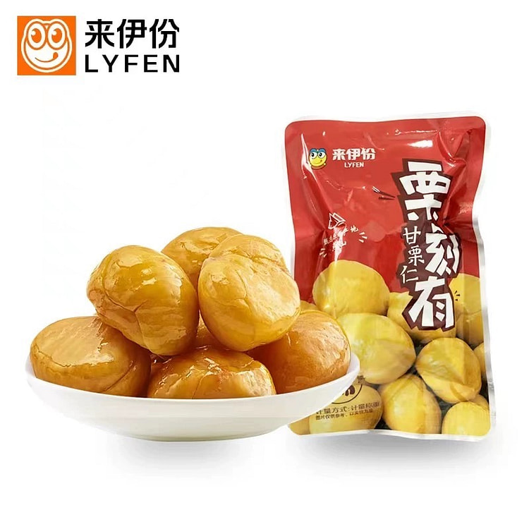 来伊份 香甜甘栗仁即食去壳板栗原味60g*2