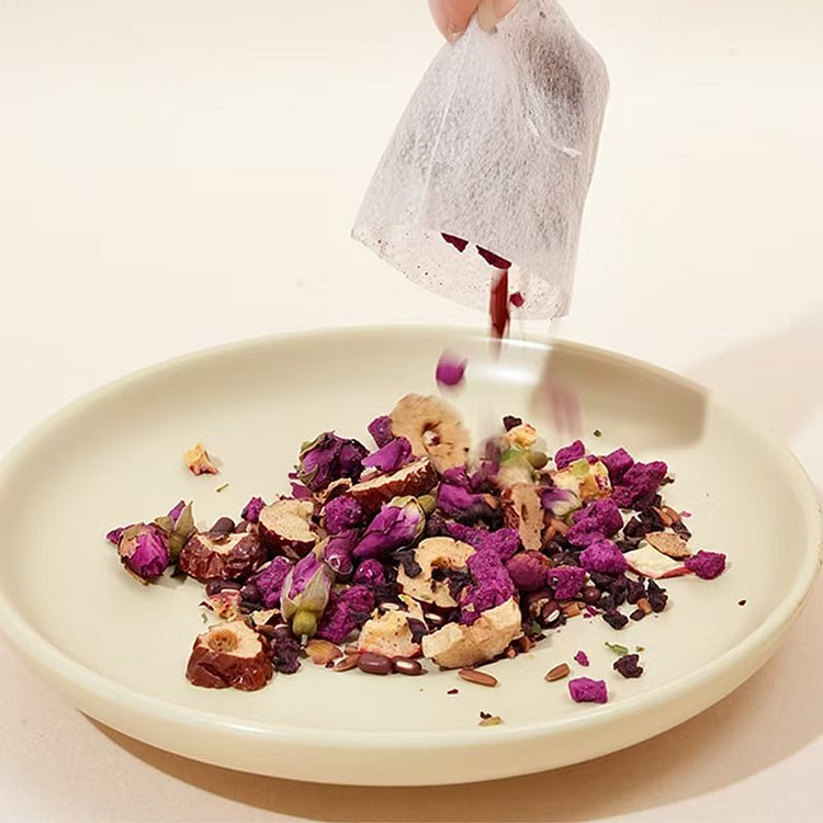 红枣甜菜根赤小豆重瓣玫瑰山楂红米火龙果茶100g