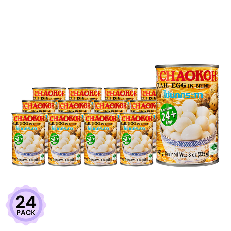 Chaokoh 메추리알 8 온스*24 팩