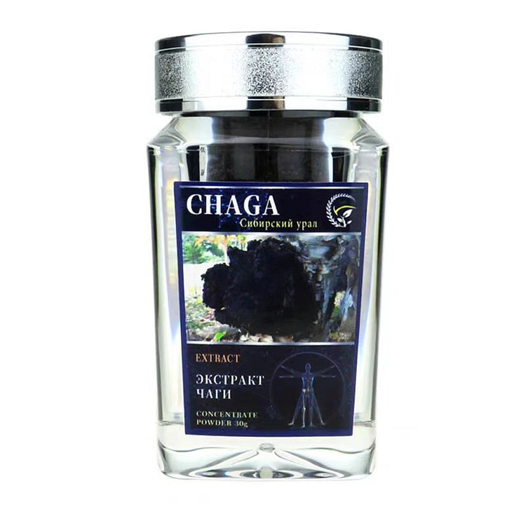 桦树茸黑金精粉俄罗斯进口西伯利亚白桦茸30g/瓶