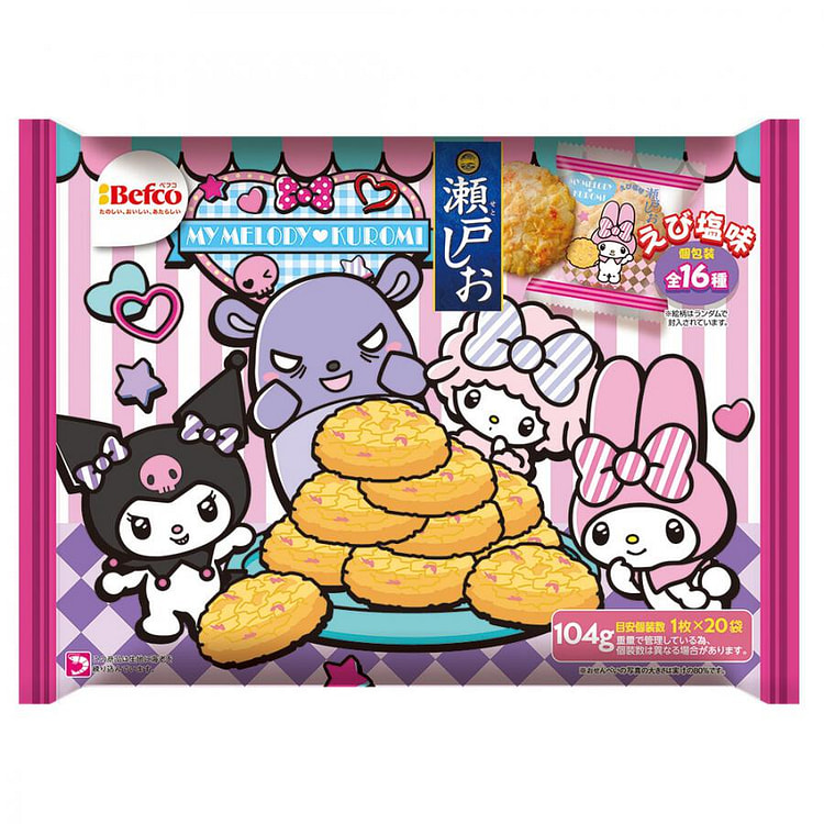 Befco Sanrio Cookies Seto Salt Flavor 104g 1 each