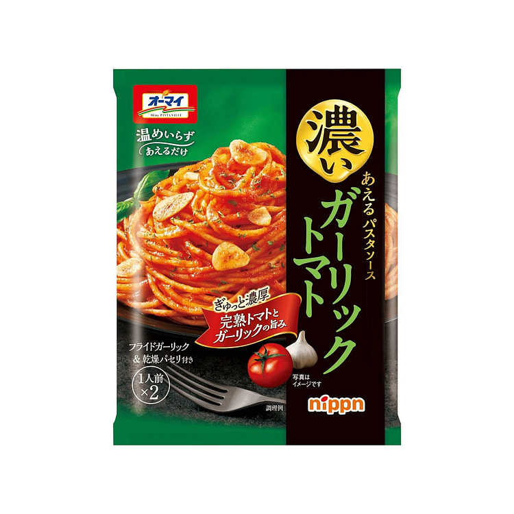 意大利面条酱蒜香番茄食品 Nippn 80g 1 份