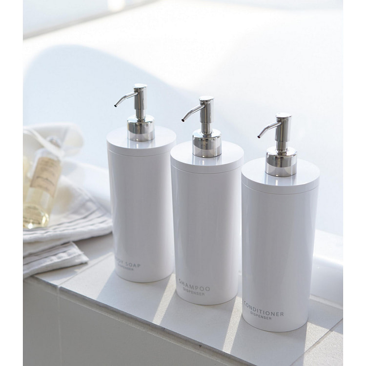 Round Shower Dispenser - Three Styles Conditioner / White