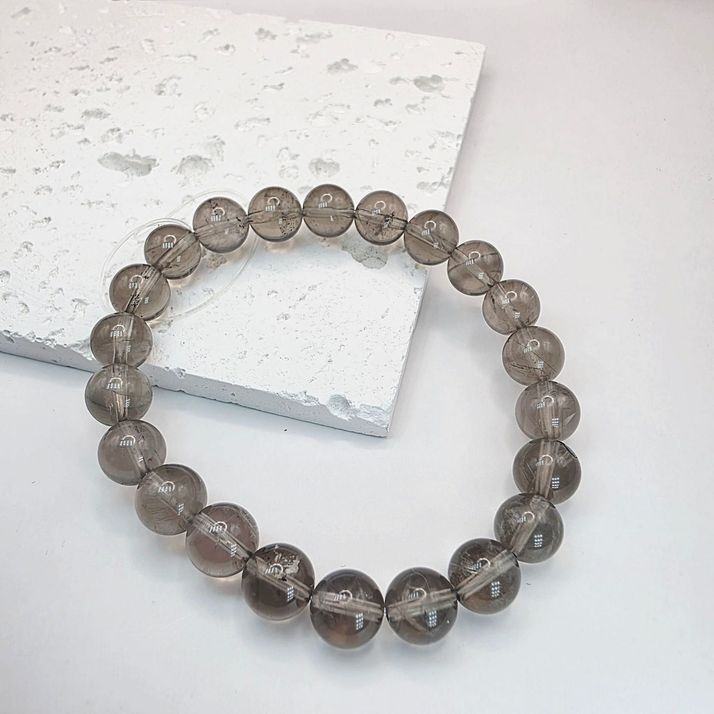 SilverMist Smoky Quartz Energy Bracelet 1 each