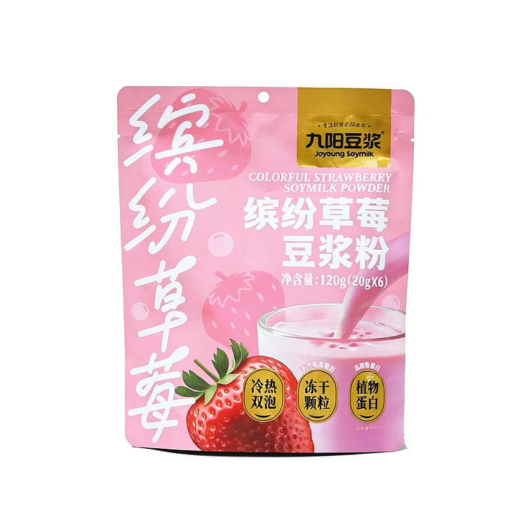 九阳豆浆 缤纷草莓豆浆食养豆浆粉 120 克