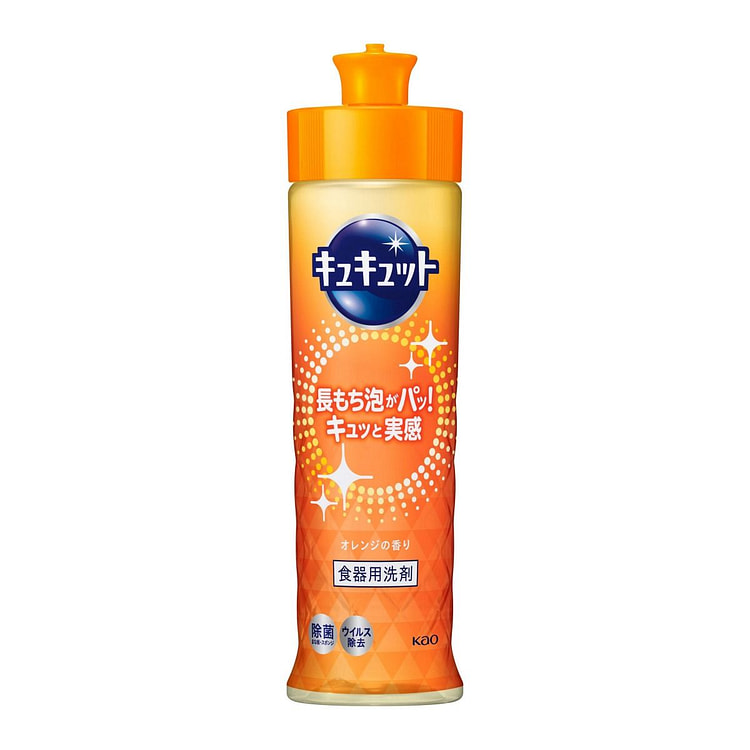 Kao Cucute Antibacterial Orange Dish Soap 220ml 1 count