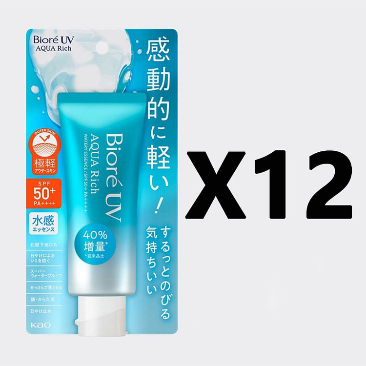 KAO Biore UV Aqua Rich Watery Essence 1set12pc840g