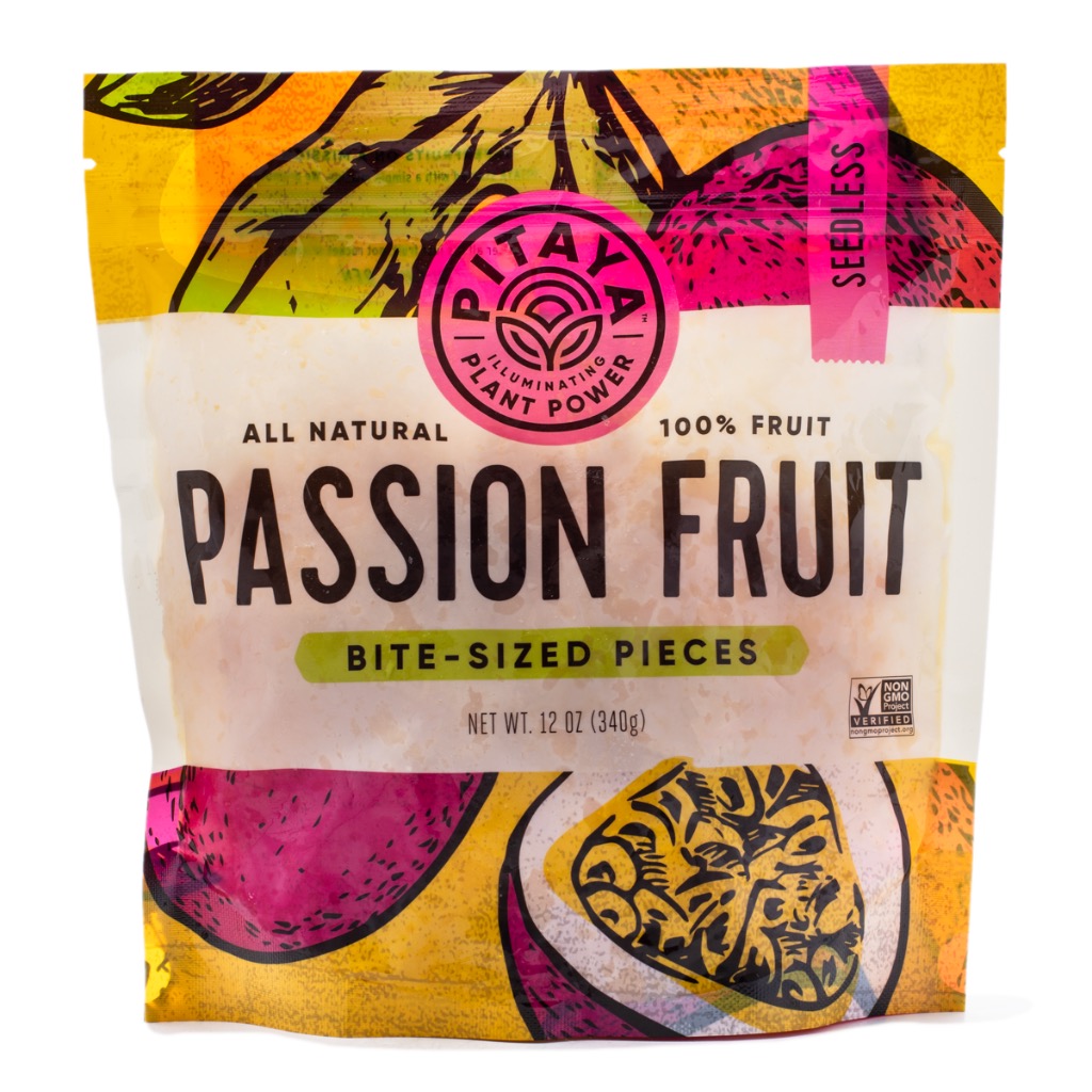 Pitaya Plus Passion Fruit BiteSized Pieces, Frozen Weee!