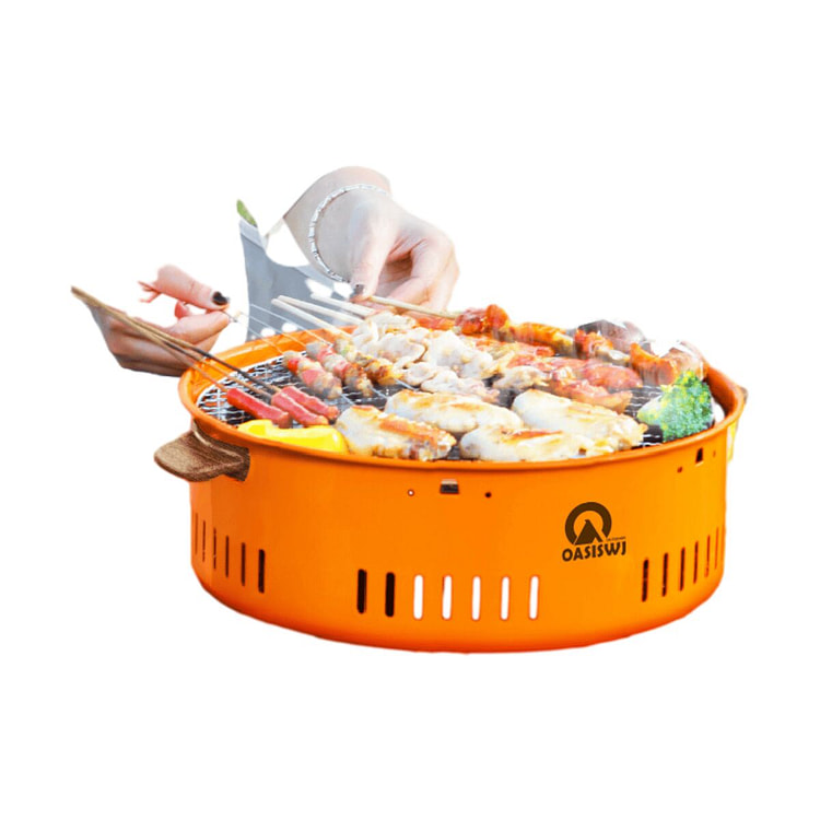 绿洲圆形烤炉-白色 1 份