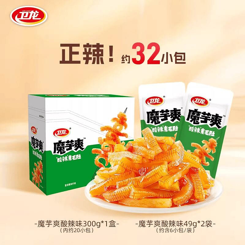 Weilong Konjac Shuang Spicy & Sour Konjac Snack 398 g