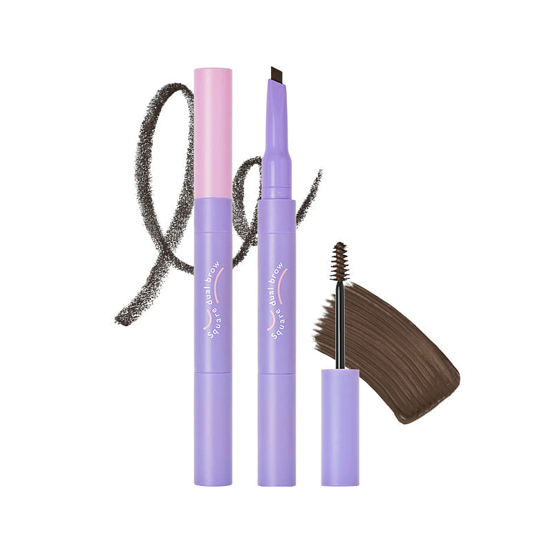 lalaChuu Square Dual Brow 2.7g Dark Brown 1 each