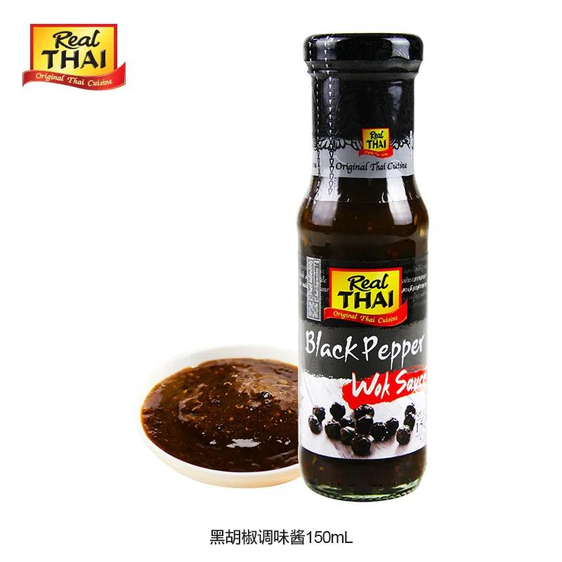丽尔泰 黑胡椒酱150ml*1瓶 黑椒牛排鸡肉意面泰式酱汁 150 克