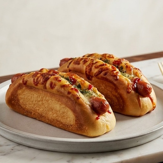 Korean Hot Dog Bun 2pcs 2 count