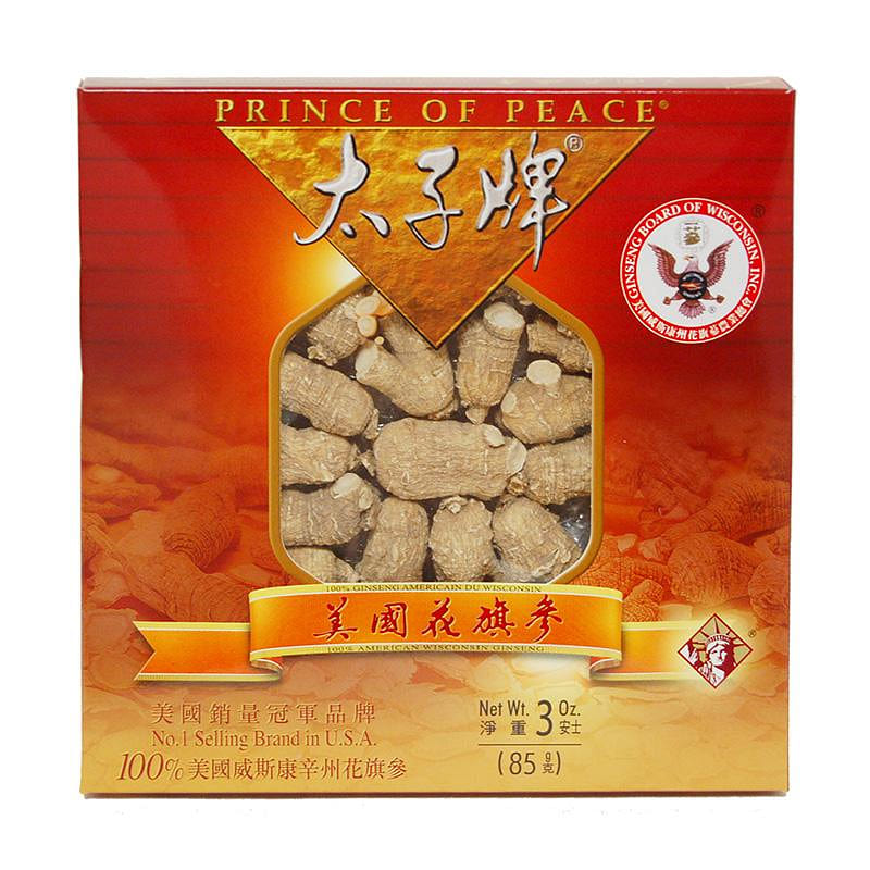 Prince of Peace Wisconsin American Ginseng Round Roots 3 oz 1 box