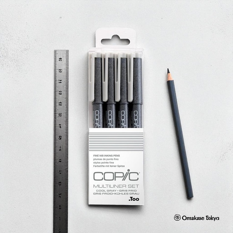 Copic Multiliner细颜料墨水笔冷灰色 80 克