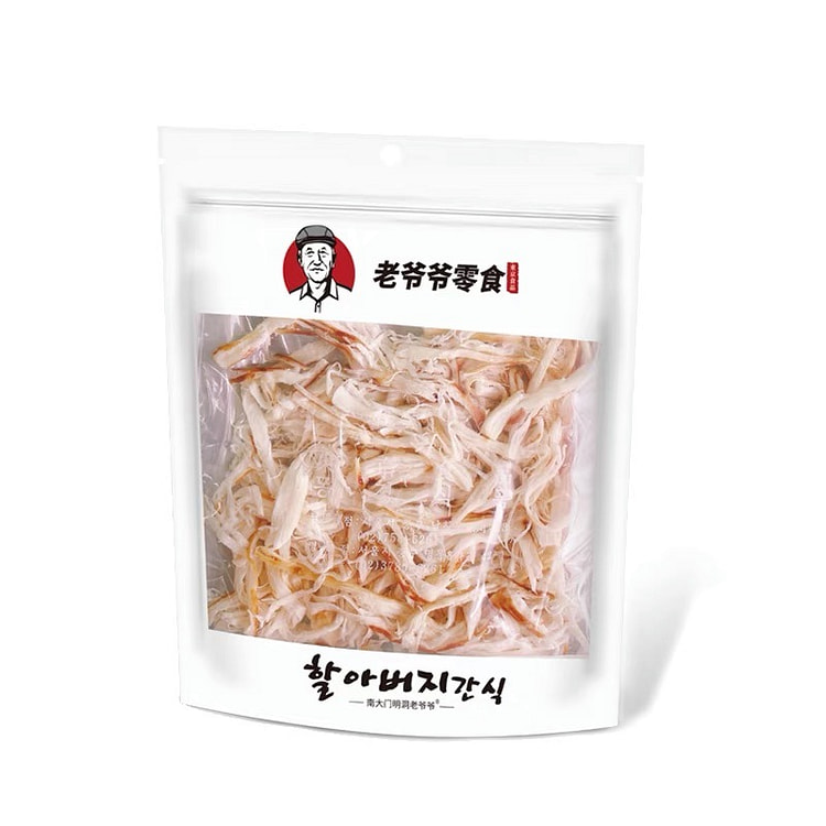 老爷爷即食原味鱿鱼丝 即食海鲜 休闲儿童解馋零食