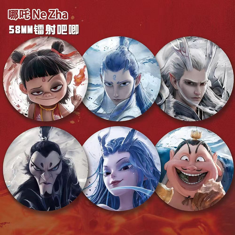 Magic children make sea a set of 6 badges