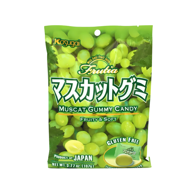 Kasugai Frutia Muscat Gummy Candy 107 g