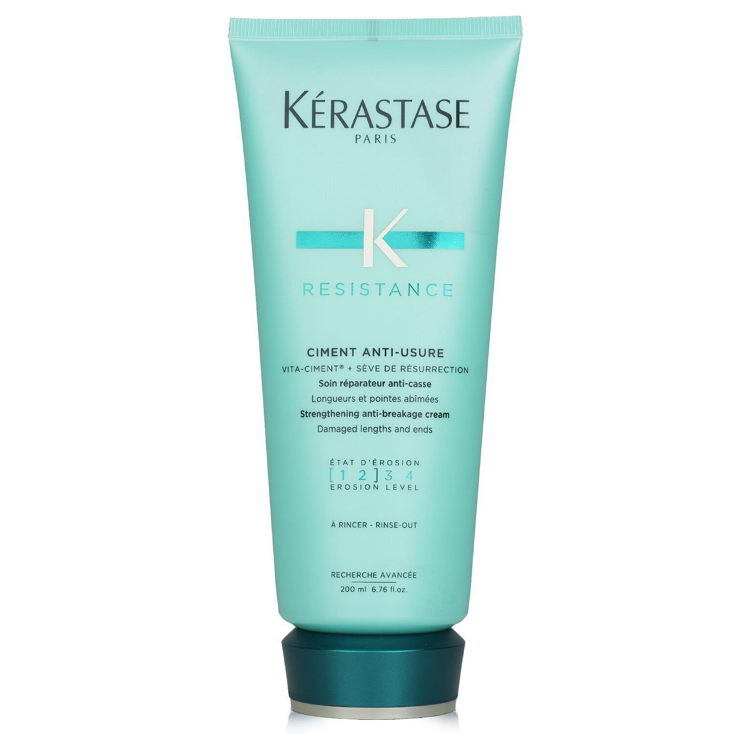 Kerastase Resistance Ciment Anti-Usure Strengthening Anti-Breakage Cream – Rinse Out (For Damaged Lengths & Ends) E1927100 200 ml