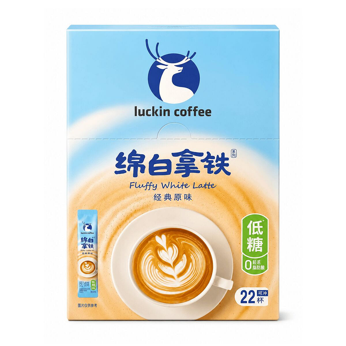 LUCKIN Fluffy White Latte 15 g*22 pack