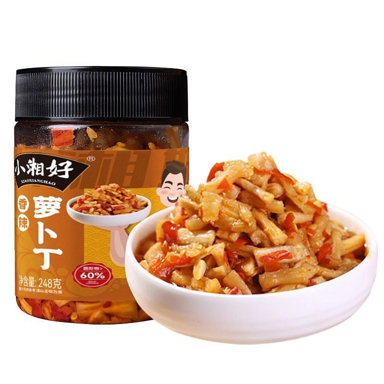 香辣萝卜丁 湖南特产 料多味足 开瓶即食 1瓶 248 克