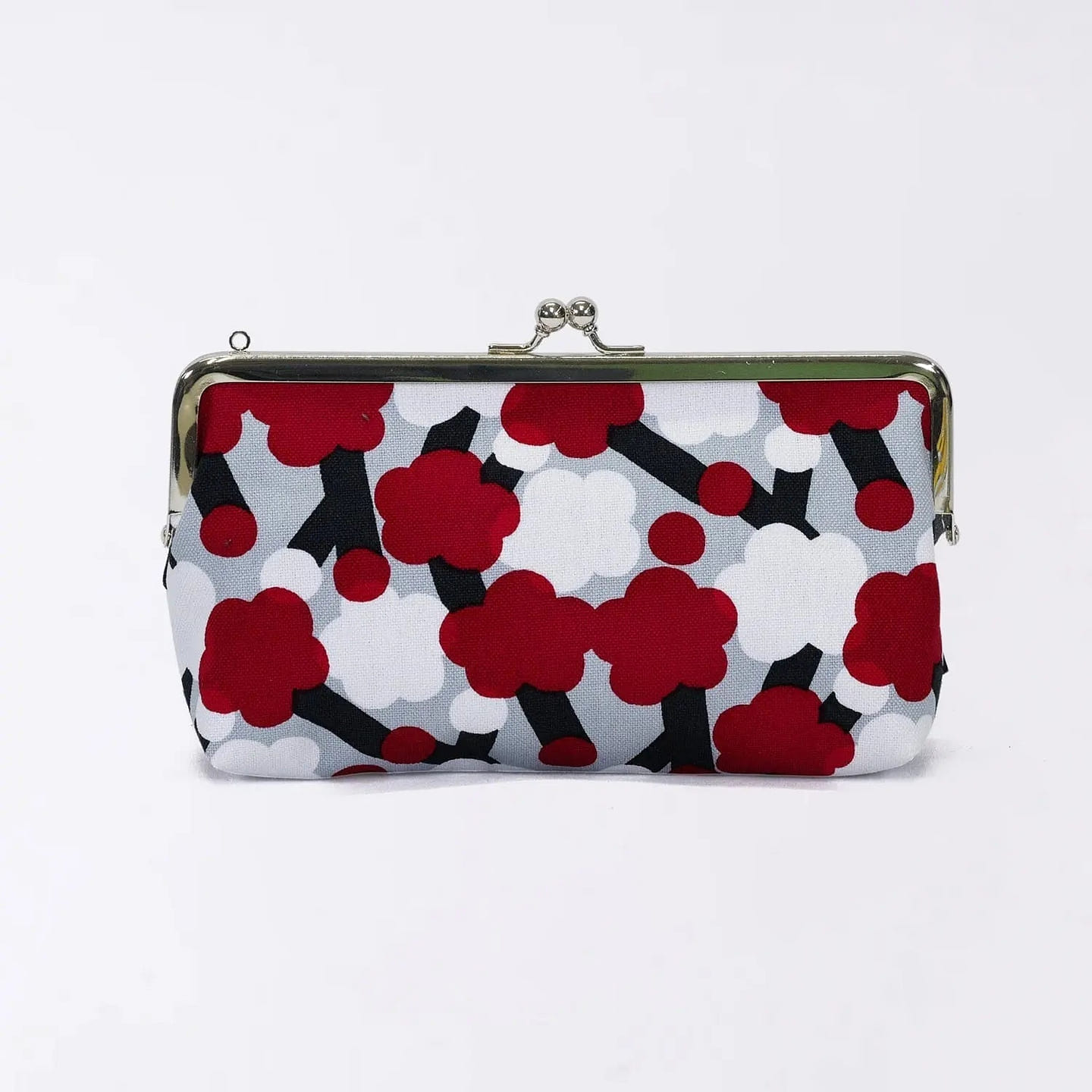 Horizontal Wallet Pouch Plum Pattern Red 1 each